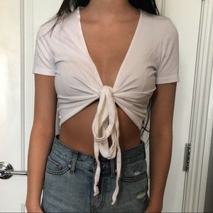 Brandy Melville front tie top